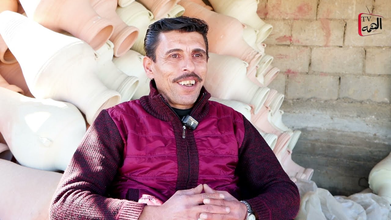 السيد ثلجي محمود العجوري لصناعة الفخار  ضمن البرنامج الاسبوعي هذا انجازي #الهمه