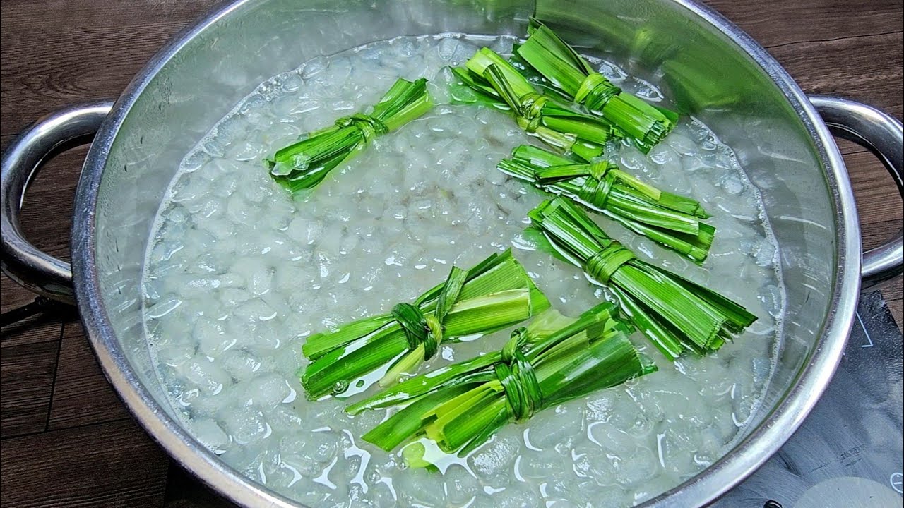 cách nấu NHA ĐAM ĐƯỜNG PHÈN hạt chia lá dứa và cách làm sạch nhớt nha đam nhanh nhất
