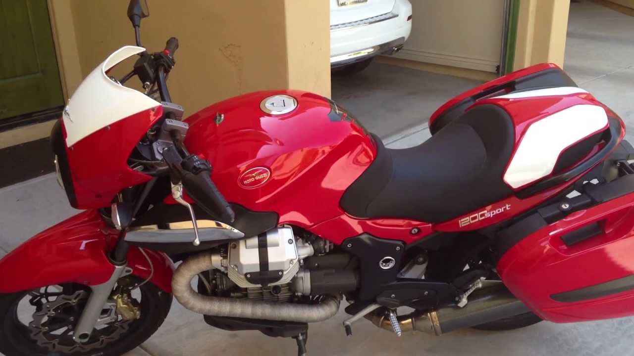 2008 Moto Guzzi Breva 1200 Sport startup