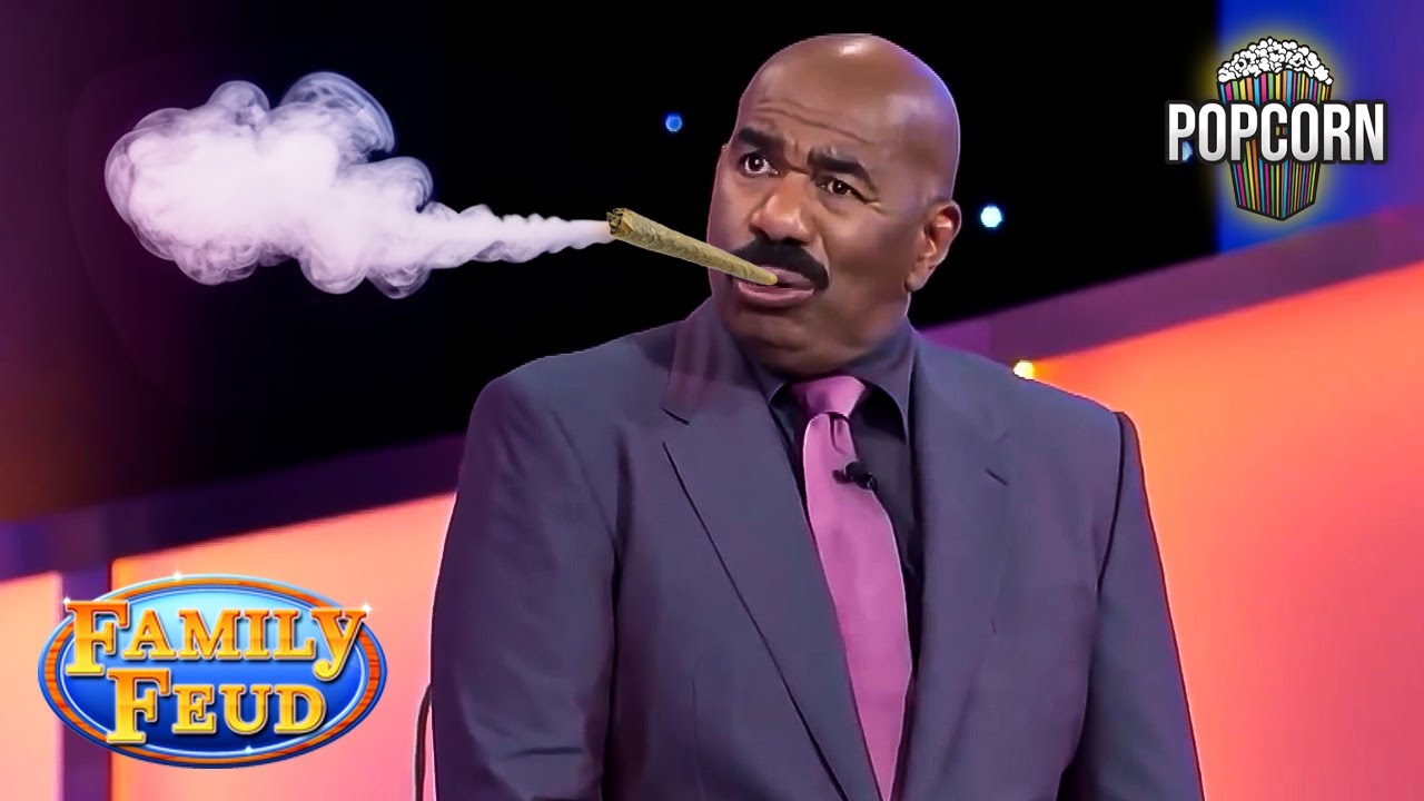 Top 10 Weed Questions That Made Steve Harvey Lose It! | Family Feud
