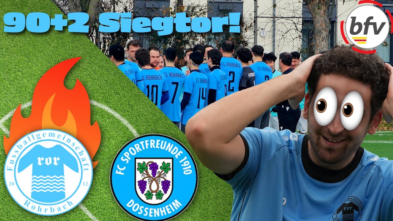 90+2 Siegtor 👀 Das Raad zum Laufen bringen! Rückrundenstart | FG Rohrbach 2 vs. FC Dossenheim 3