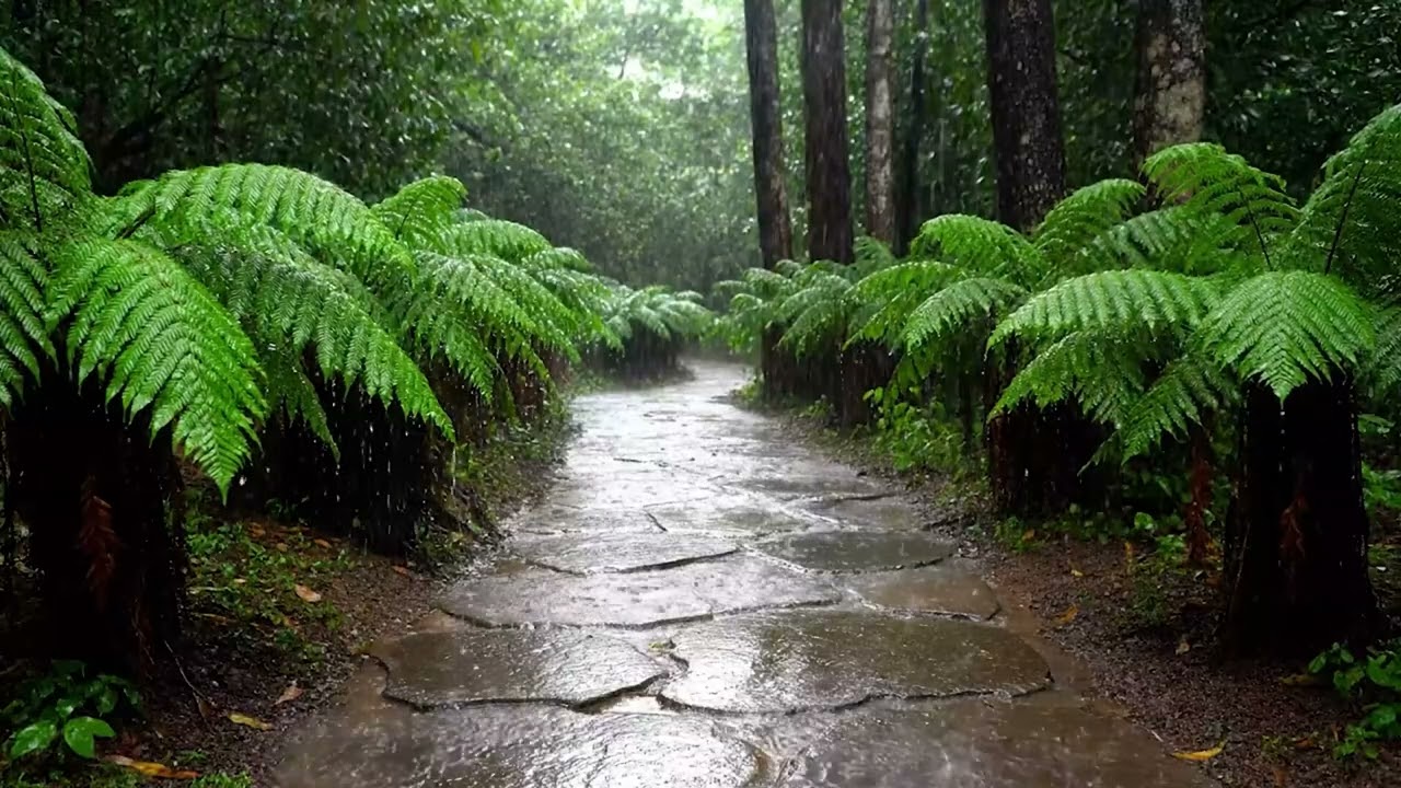 Barulho de Chuva na Mata durante o Dia | Som de Chuva Relaxante para Dormir Melhor