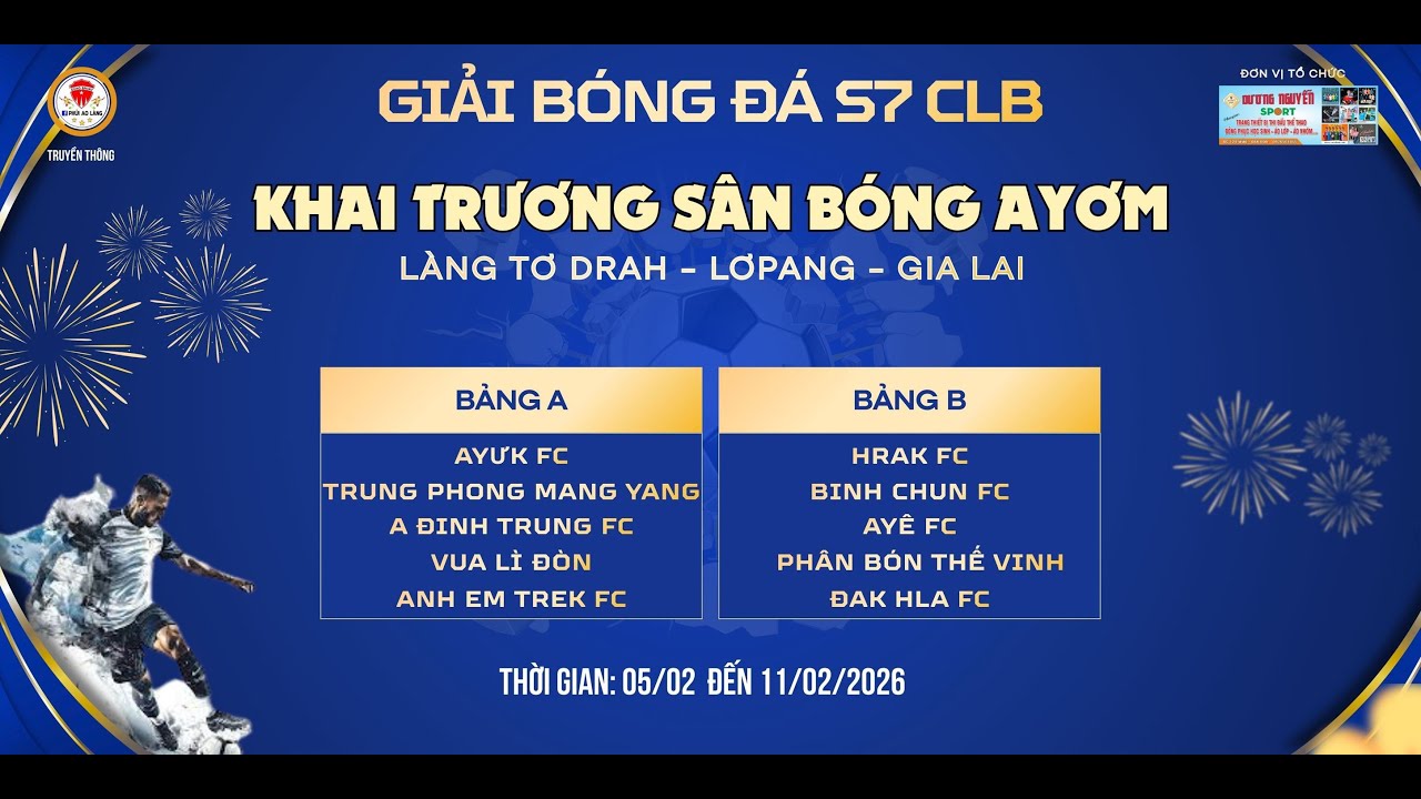 TRẬN 8: TRUNG PHONG MANG YANG 🆚 ĐINH TRUNG FC-GIẢI BÓNG ĐÁ S7 CLB -KHAI TRƯƠNG SÂN BÓNG AYƠM