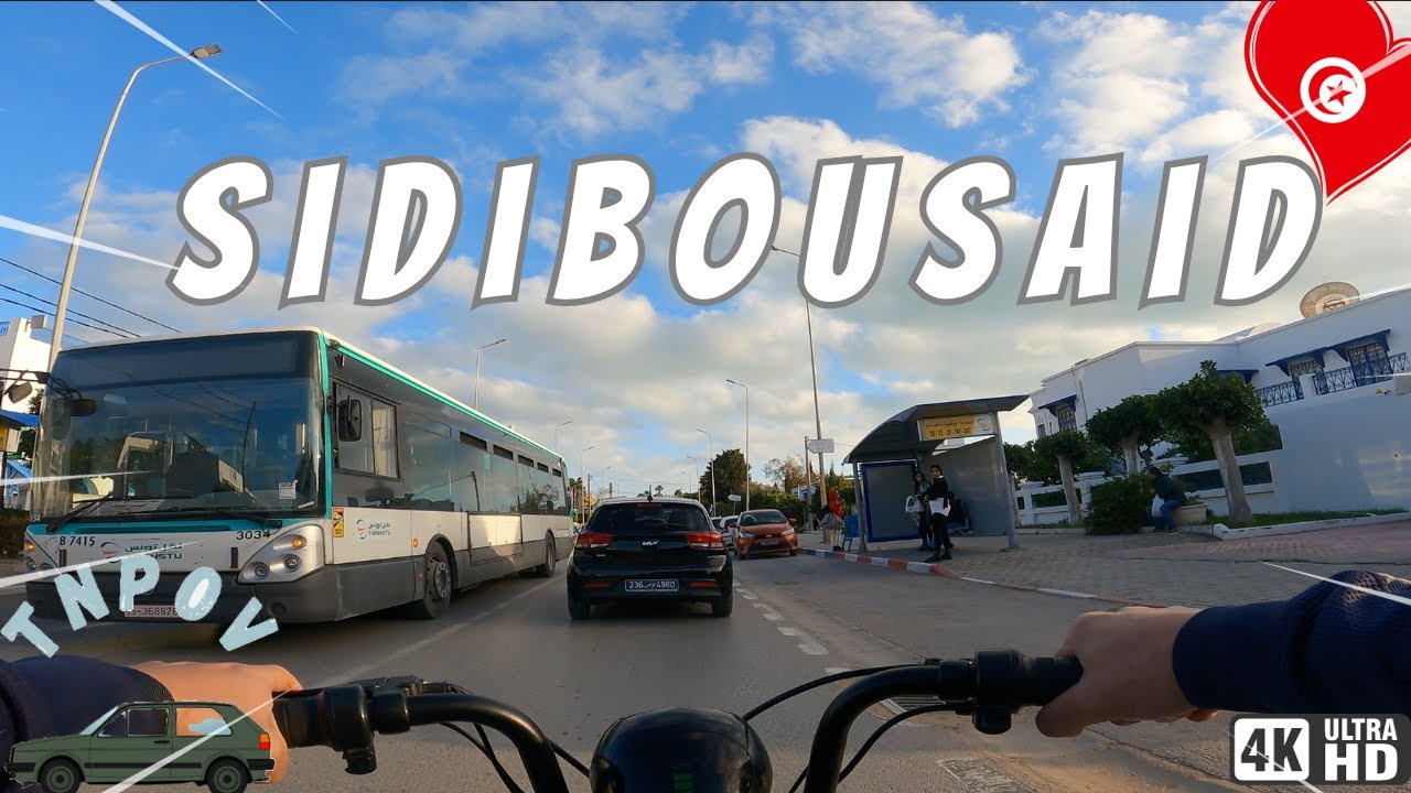 Electric Scooter Ride In Sidi Bou Said, Tunisia 🇹🇳 4k