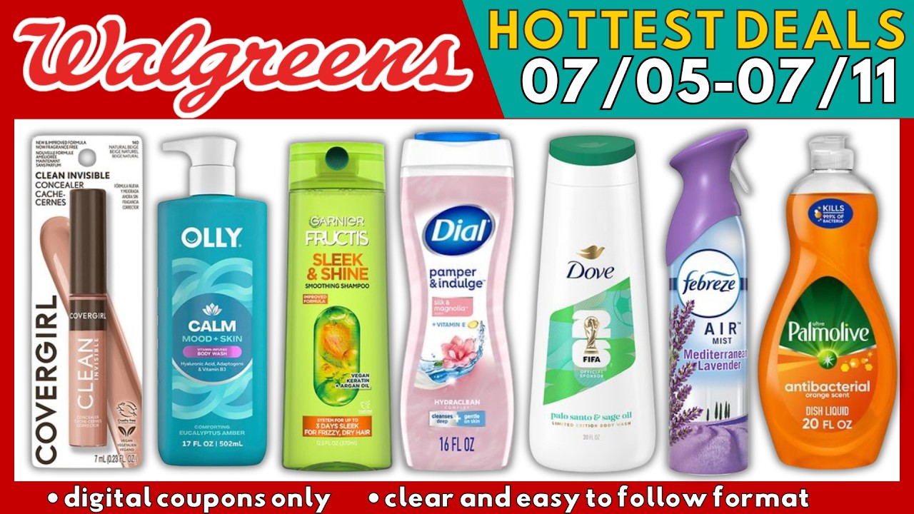 Горячие скидки в WALGREENS на этой неделе 05.07-11.07 | Только цифровые купоны! #купоны
