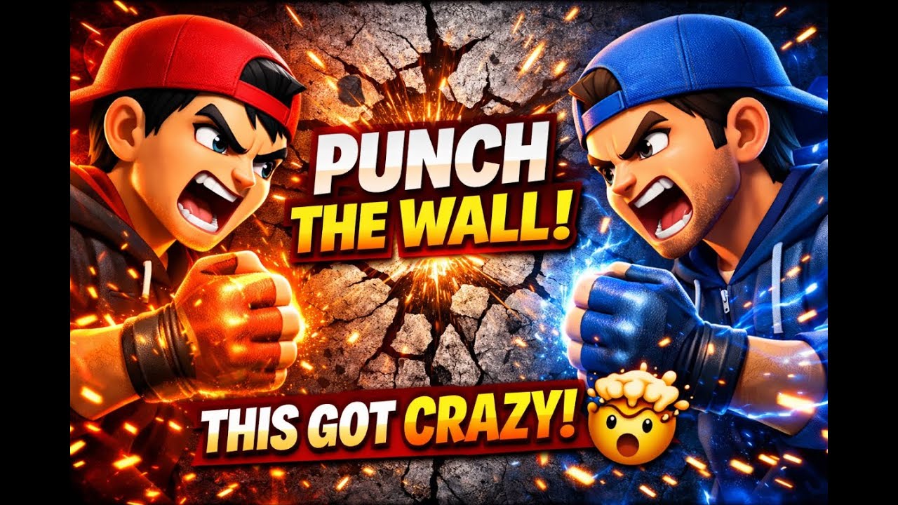 Who Wins? playerthe675 vs darkplays | Punch The Wall Challenge 🎮