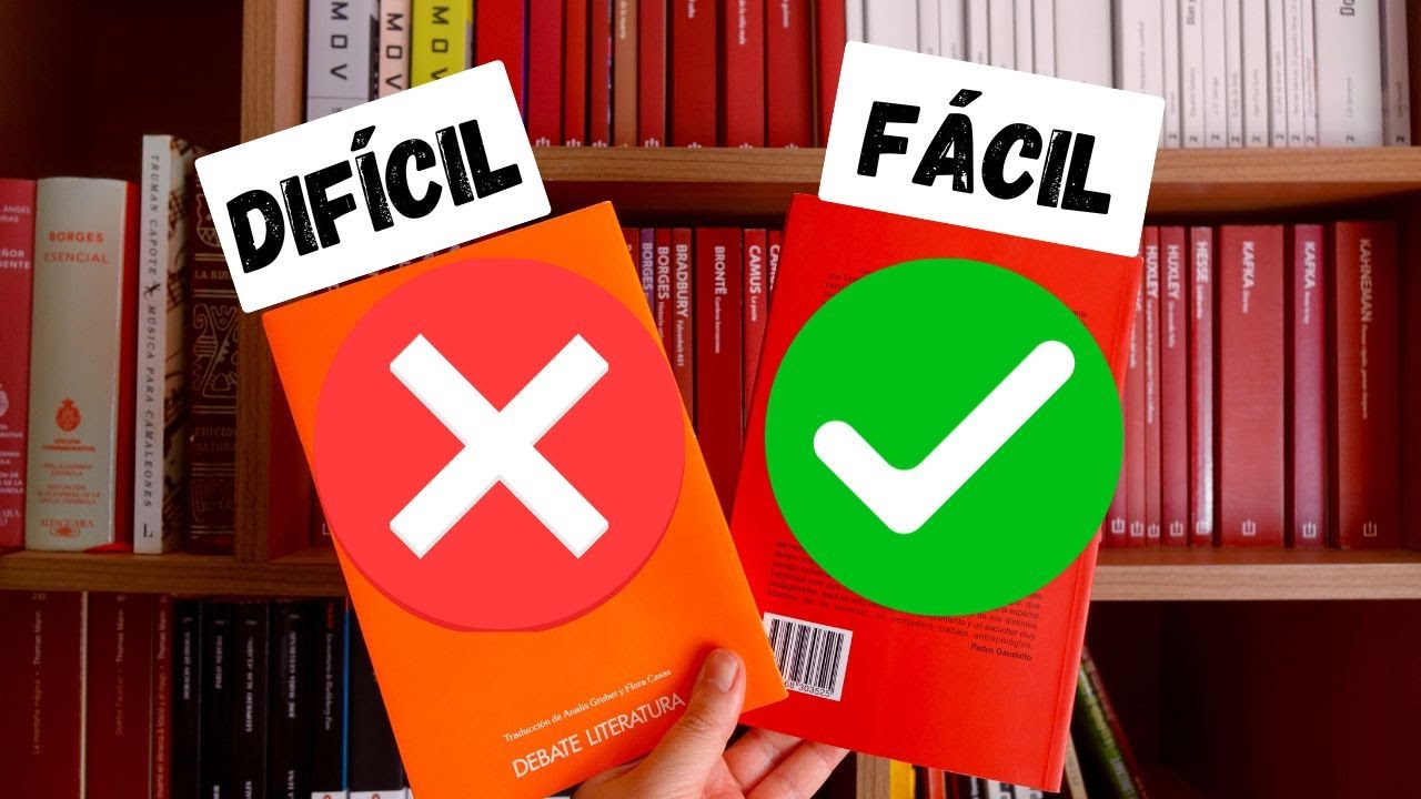 Libros DIFÍCILES y FÁCILES de un mismo autor para empezar a leer