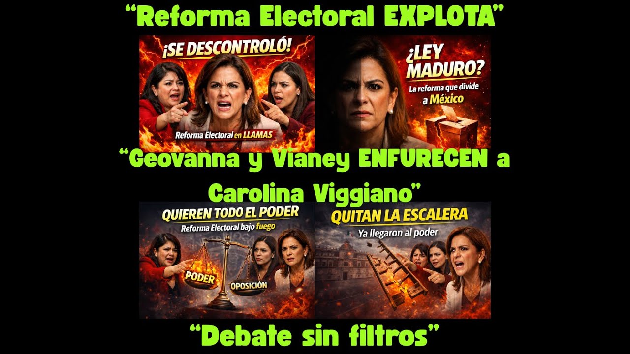 “Reforma Electoral EXPLOTA: Geovanna y Vianey ENFURECEN a Carolina Viggiano | Debate sin filtros”