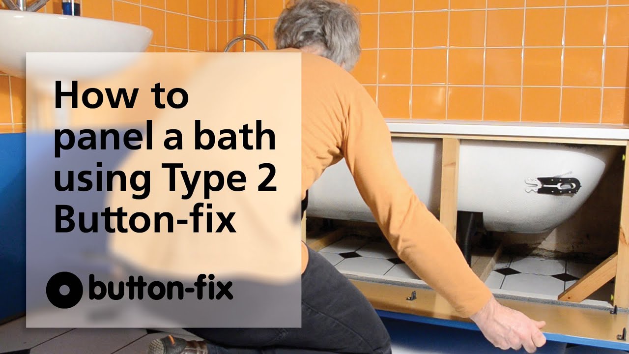 How to fit a bath panel - easy & quick when using Button-fix