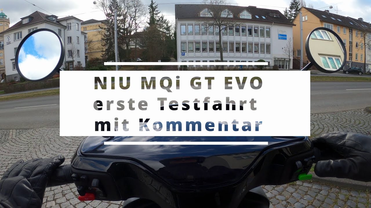 100km/h Elektroroller NIU MQi GT EVO Testfahrt uncut und kommentiert - neues Modell 2022 - 5kW Motor