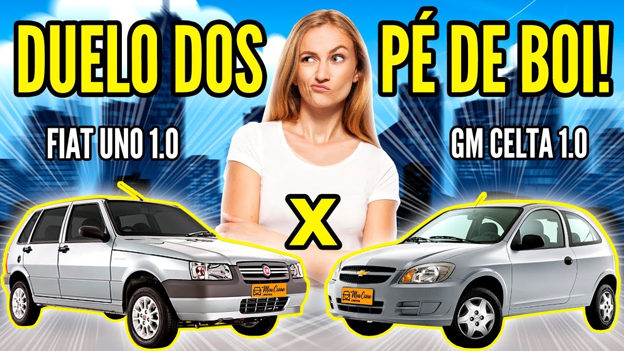 COMPARANDO CARROS do POVÃO – UNO x CELTA!