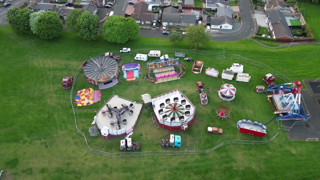 Winlaton Fun Fair From Above