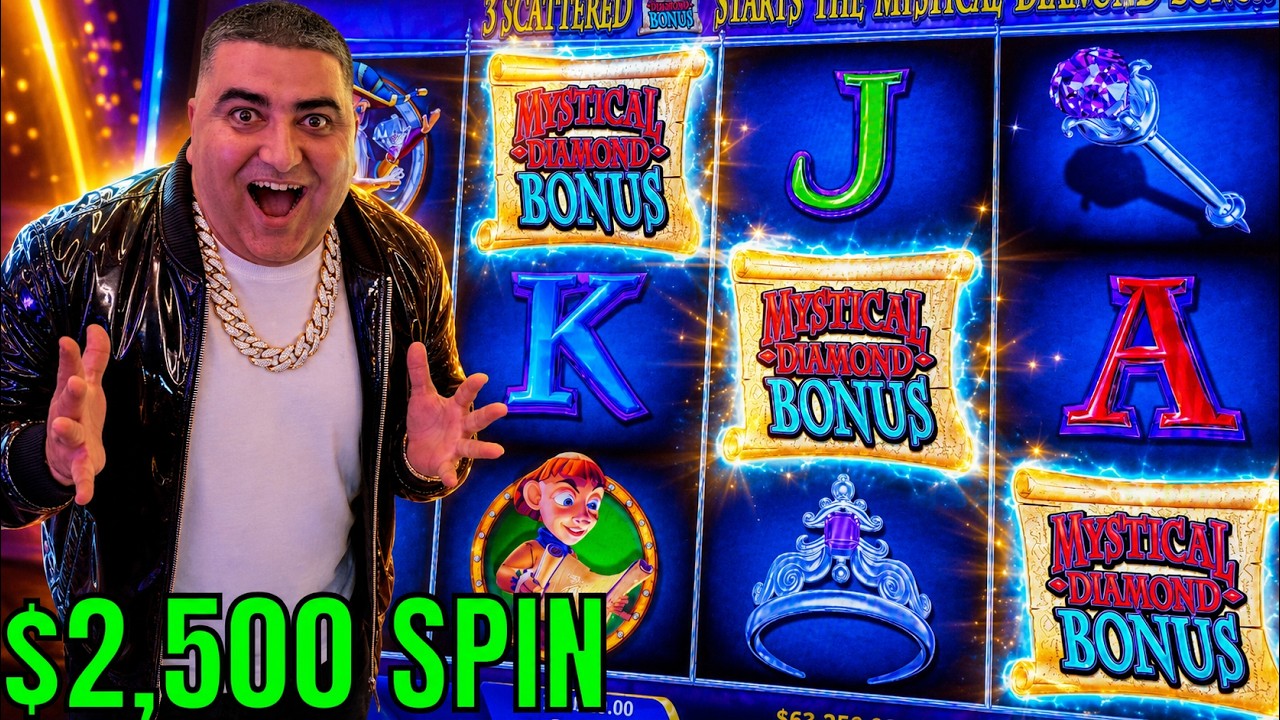 I DID IT AGAIN - $2,500 Max Bet EPIC JACKPOT On Diamond Queen