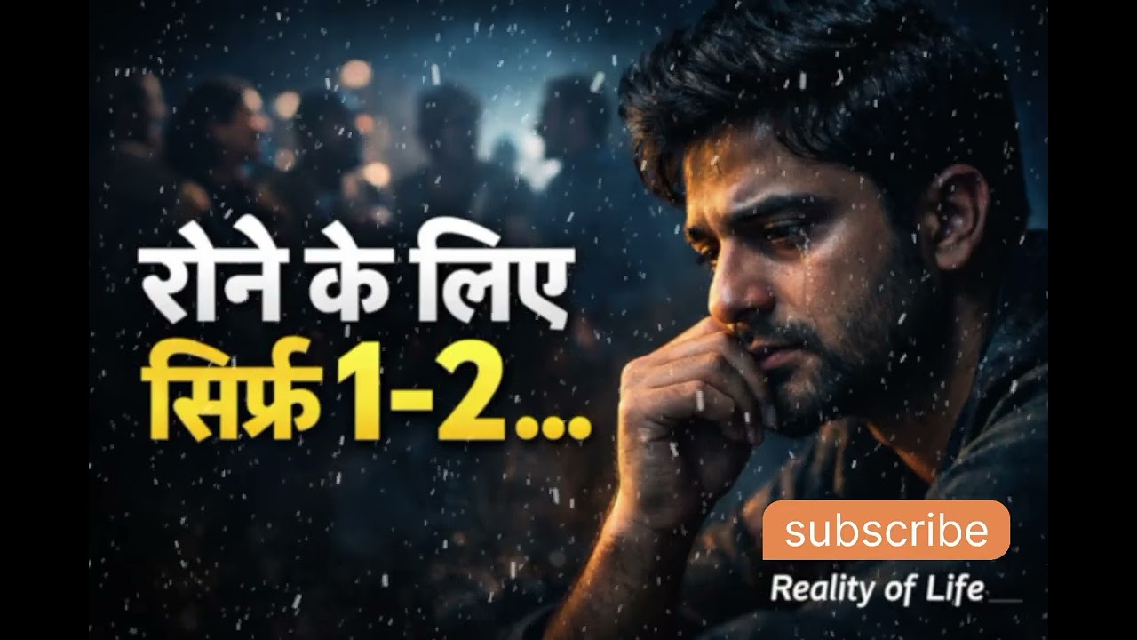 हँसने वाले बहुत हैं… रोने के लिए सिर्फ 1–2 | Sad Reality Song | Emotional Hindi Song