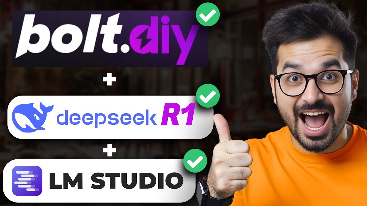 Bolt.DIY + Deepseek-R1 с LM Studio: разработайте полнофункциональное приложение БЕСПЛАТНО и без н...