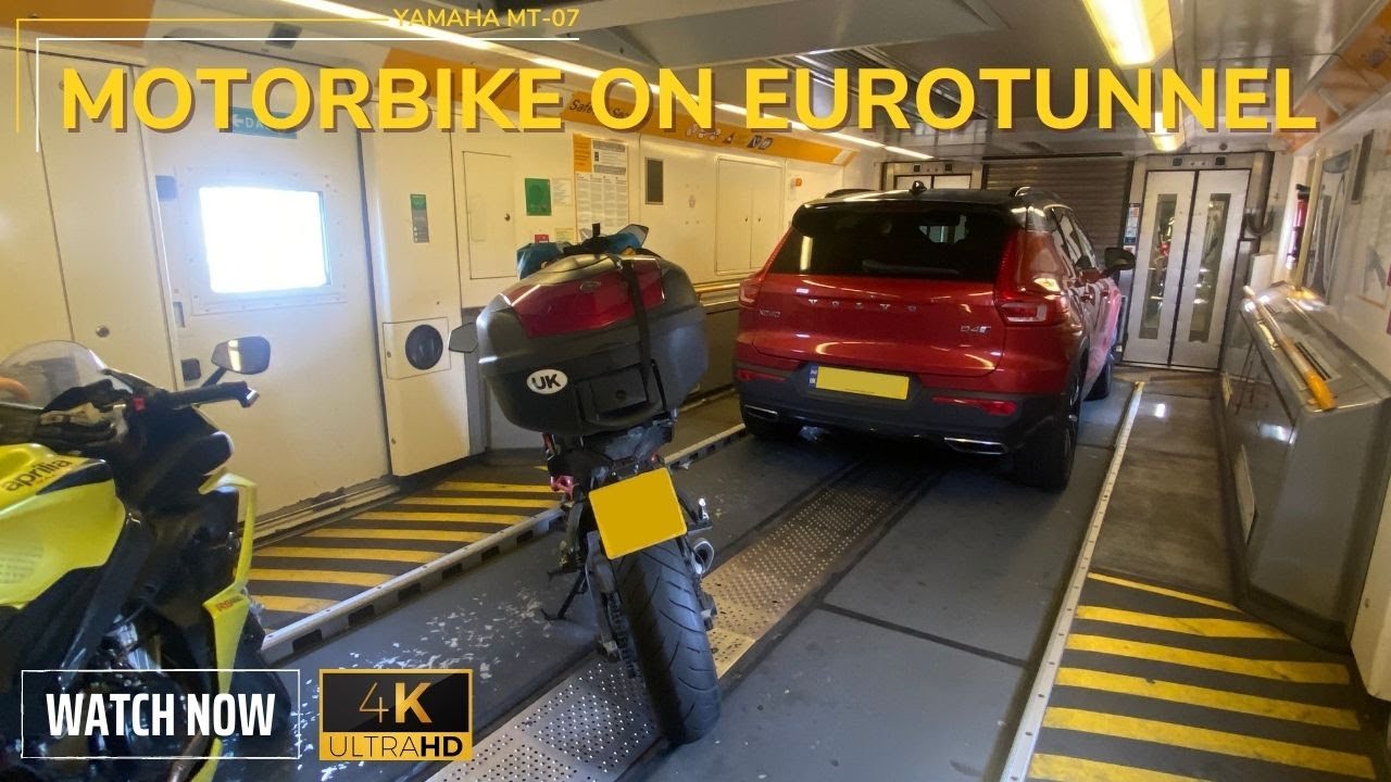 Motorbike on the Eurotunnel | Yamaha MT-07 | 4K