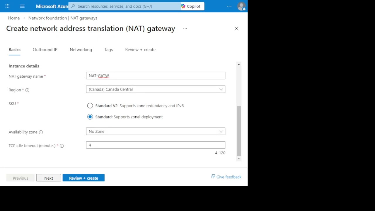 Azure NAT Gateway