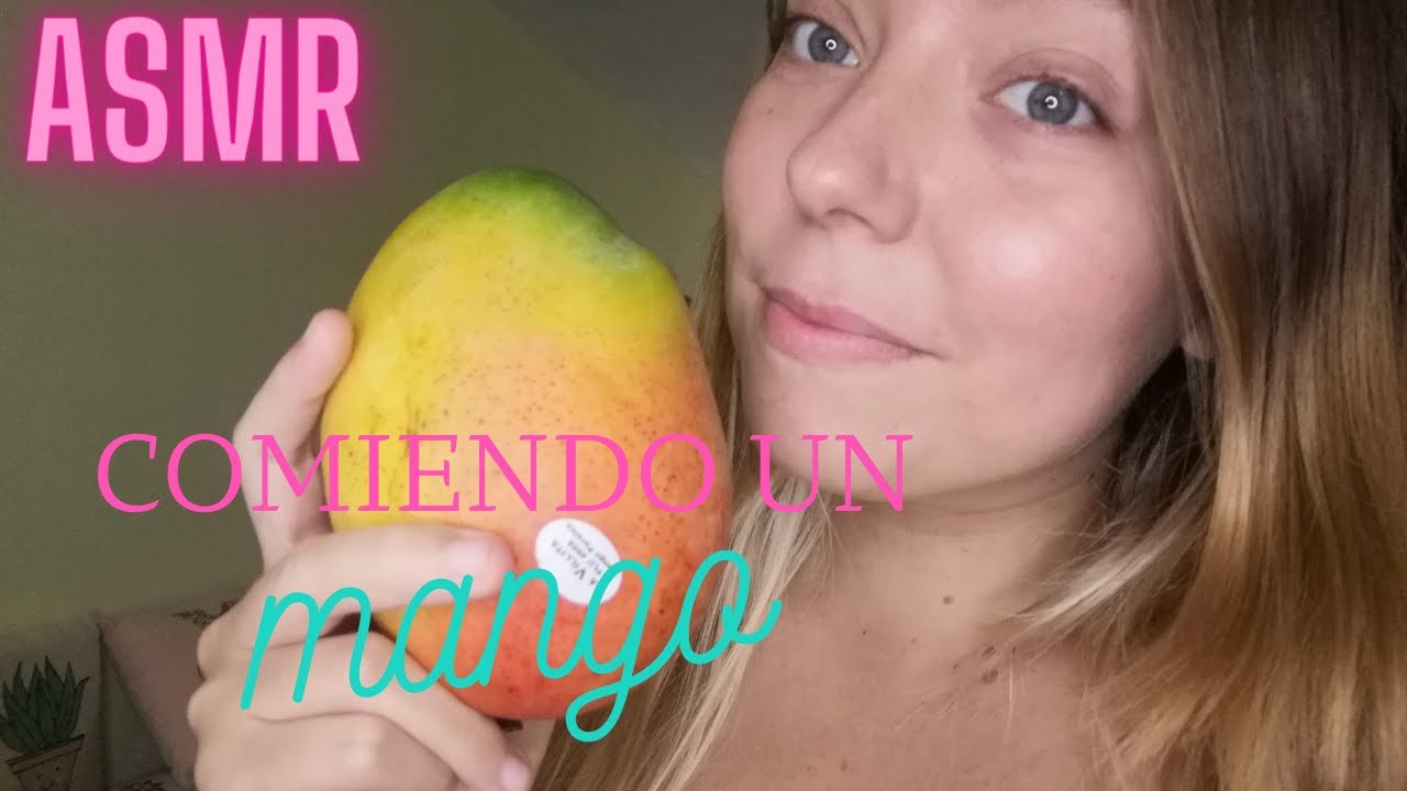ASMR | Comiendo un mango y hablando en voz baja