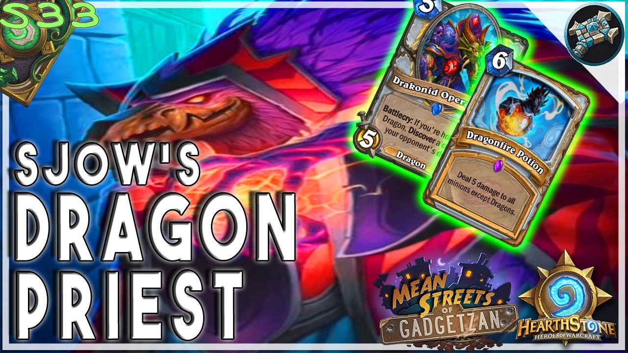 Hearthstone | Sjow's MIDRANGE DRAGON PRIEST Deck | STANDARD | GADGETZAN Furo
