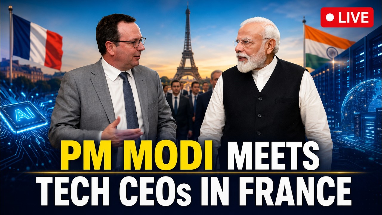 PM Modi LIVE | Meeting With Top Tech CEOs & Global Business Leaders in Paris LIVE