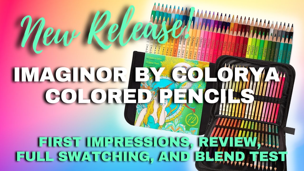 IMAGINOR BY COLORYA COLORED PENCILS | First Impressions, Review, Full Swatching, & Blend Test