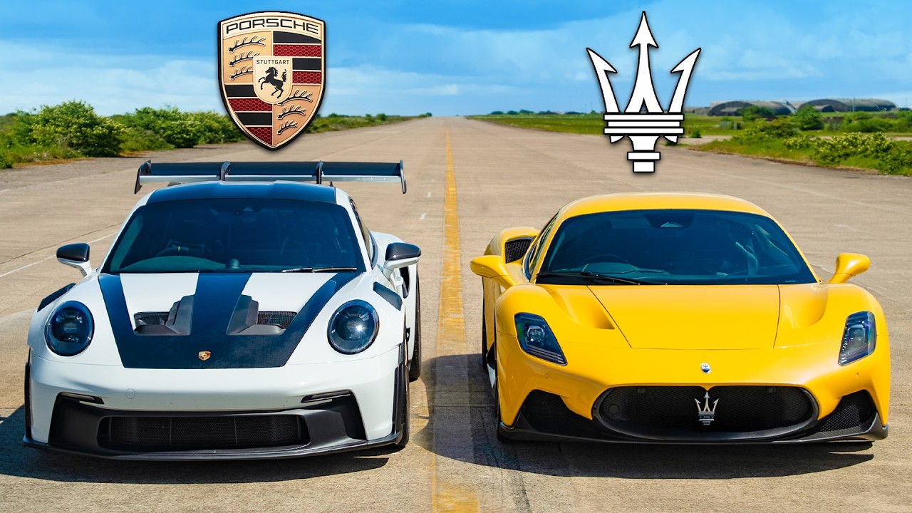 Porsche 911 GT3 RS kontra Maserati MC20: WYŚCIG