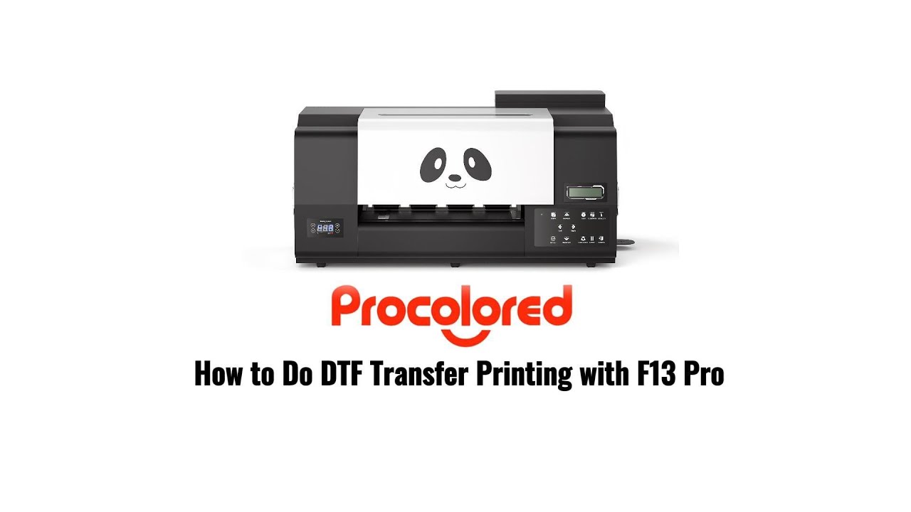 How to Do DTF Transfer Printing with F13 Pro