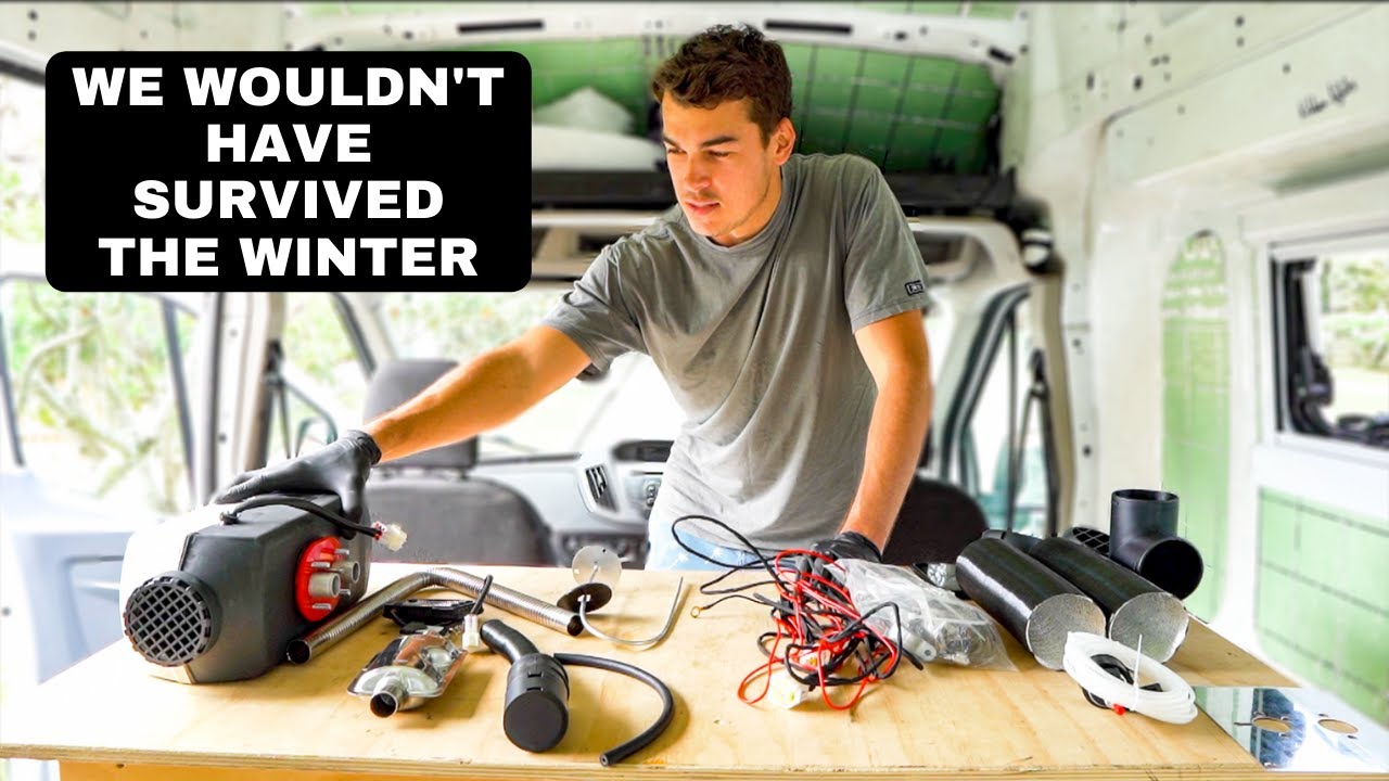 Cheap DIESEL HEATER- Plumbed into the 100L Diesel Tank| Ford Transit Conversion