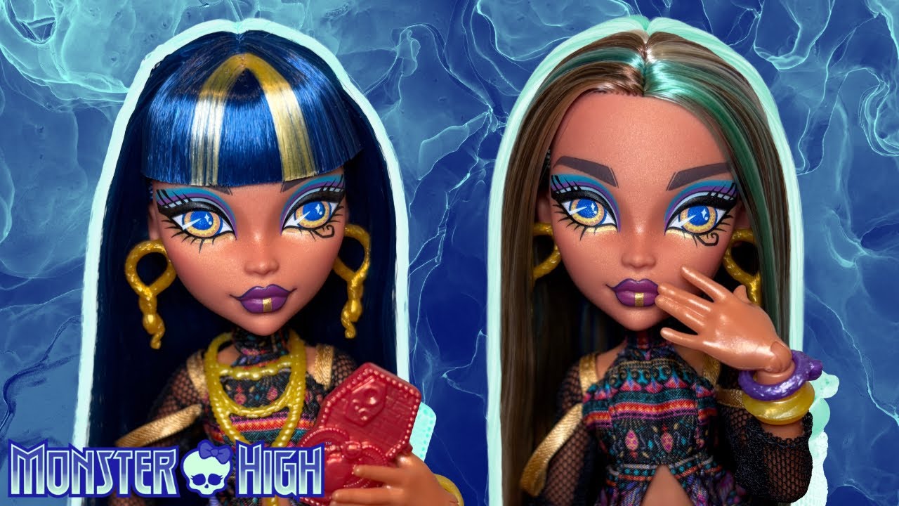 Monster High CLEO DE NILE V3 Core Doll Unboxing , Review & Reroot! 💙💎🐍