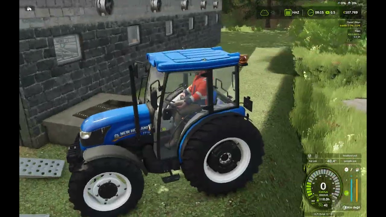 YENİ TRAKTÖR ALDIK NEWHOLLAND TT75 FARMİNG SİMULATOR 2025 #FS25 #SHORTS
