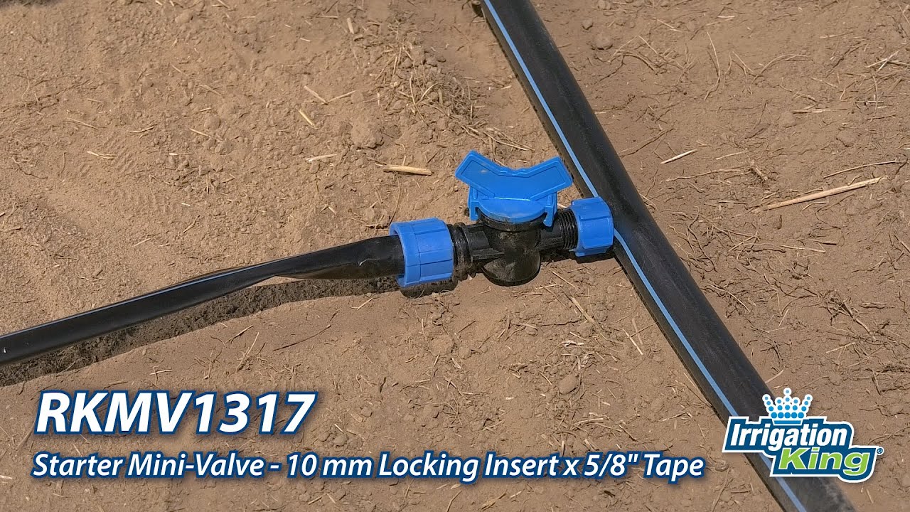 IrrigationKing Drip Tape Starter Mini-Valve Locking Insert | RKMV1317
