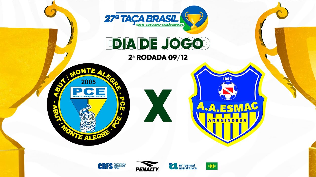Taça Brasil Sub15 Masc. Especial | ABUT Monte Alegre x Esmac CB Sport | 2ª Rodada | Ao Vivo