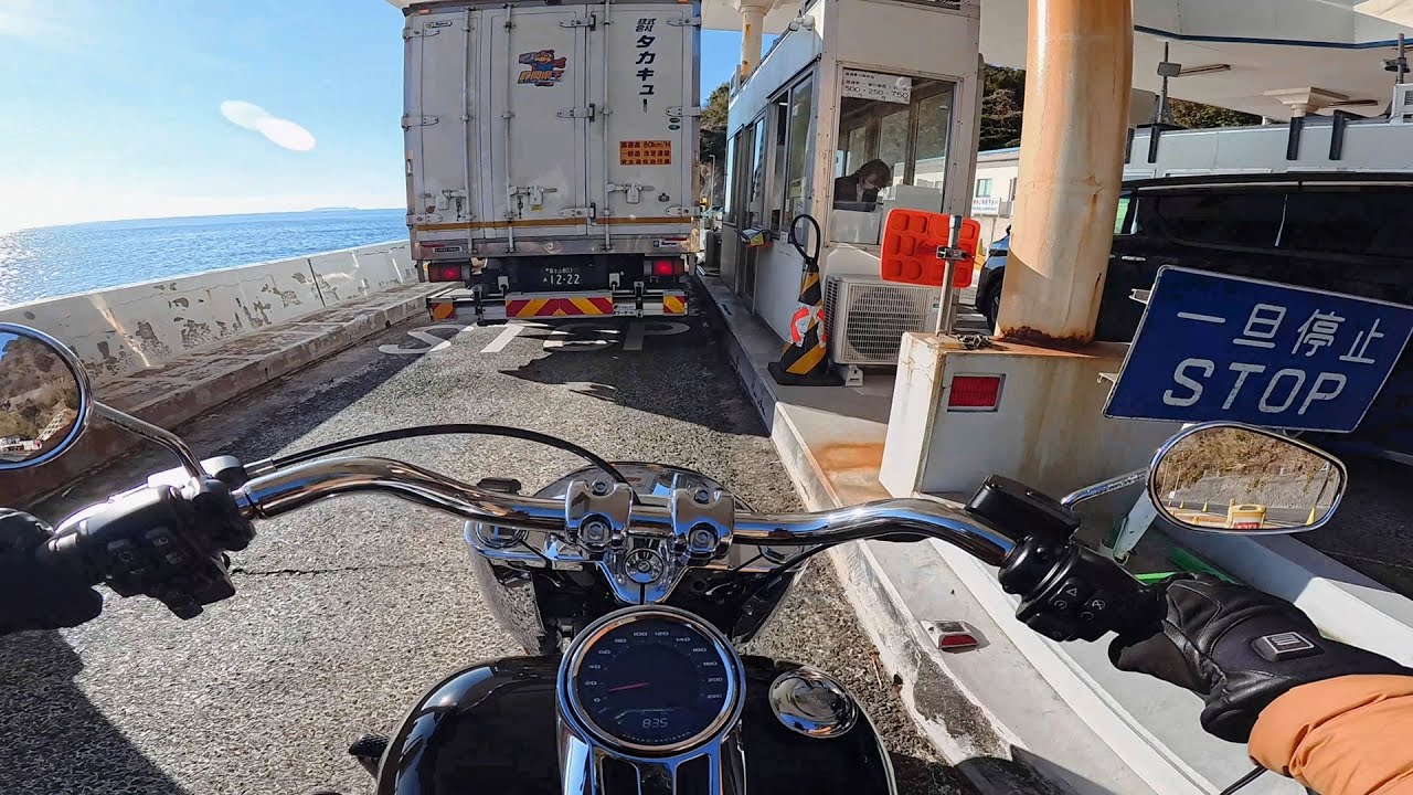 Harley Davidson Fat Boy Ride pov IZU-SHIZUOKA exhaust sound