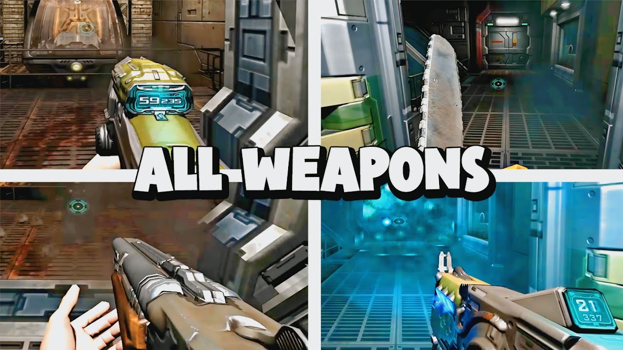 ALL WEAPONS SHOWCASE - DOOM 3 BFG EDITON