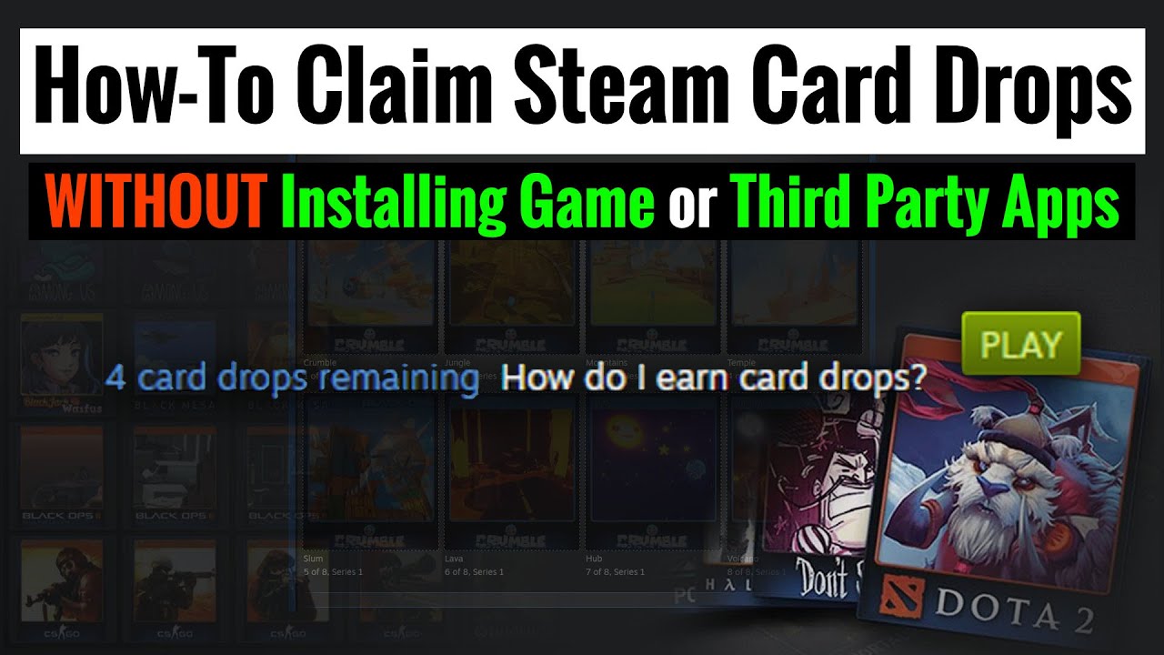 Получите коллекционные карточки Steam без установки игры