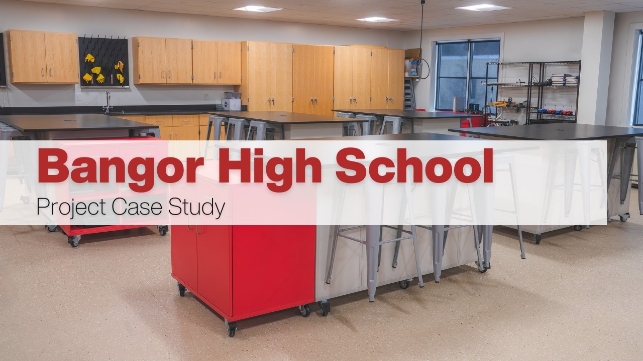 Modern STEM Classroom Design at Bangor High School