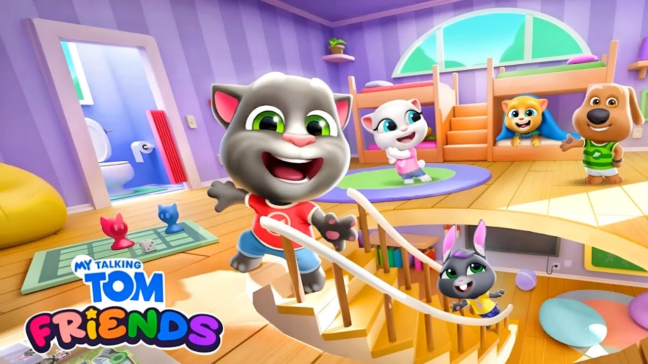 My Talking Tom Friends 2026 Gameplay - New Stairs, New Beds, Weather Changes, Pajama Party!