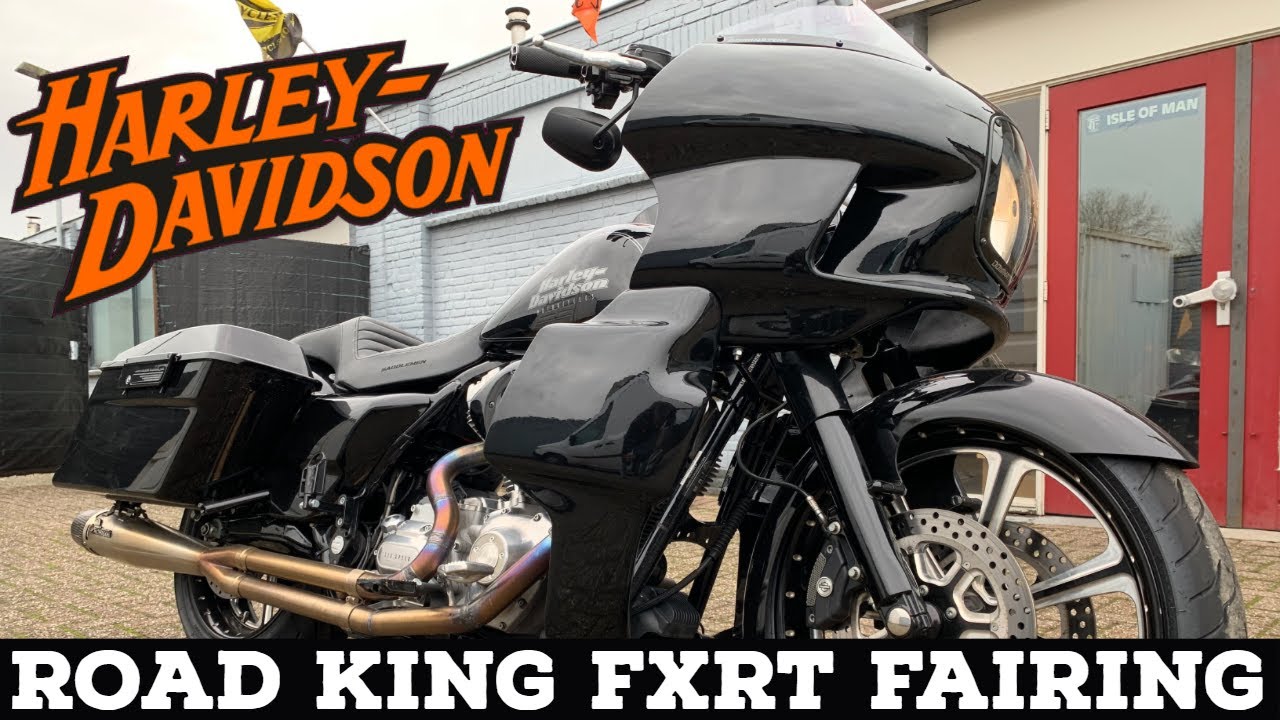 Road King Full FXRT Fairing 2010  Arrow Mohican Exhaust + Navi Dominator Motorcycle Fairing