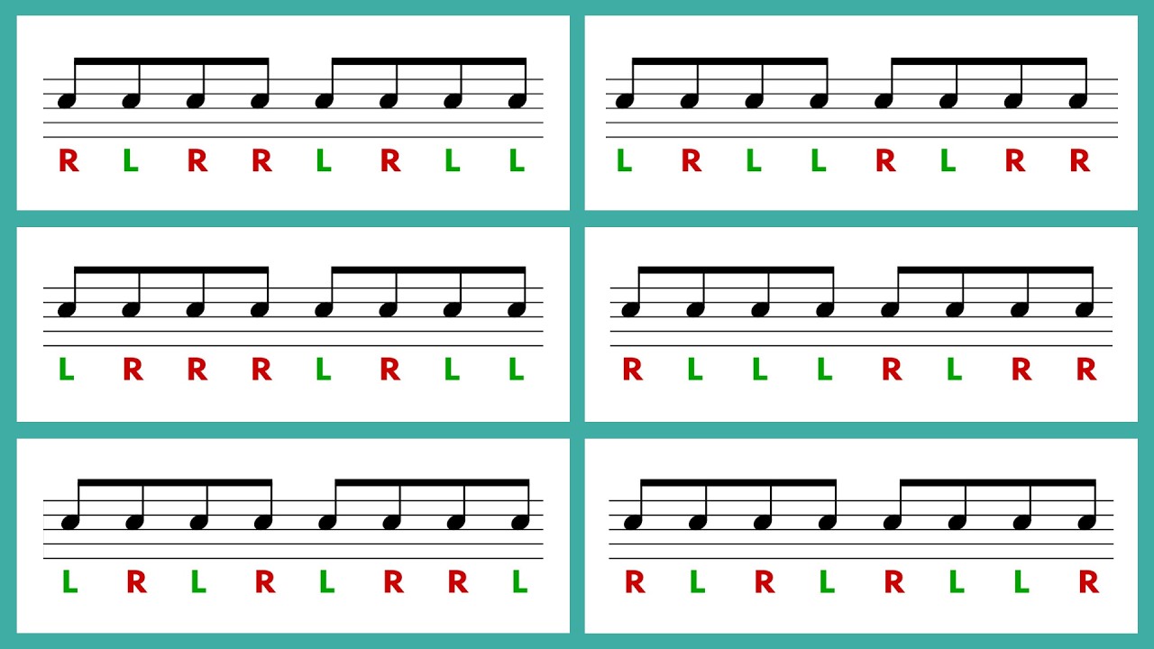 Drum Warm-Up: Every Possible 8th-Note Sticking Pattern! 🥁