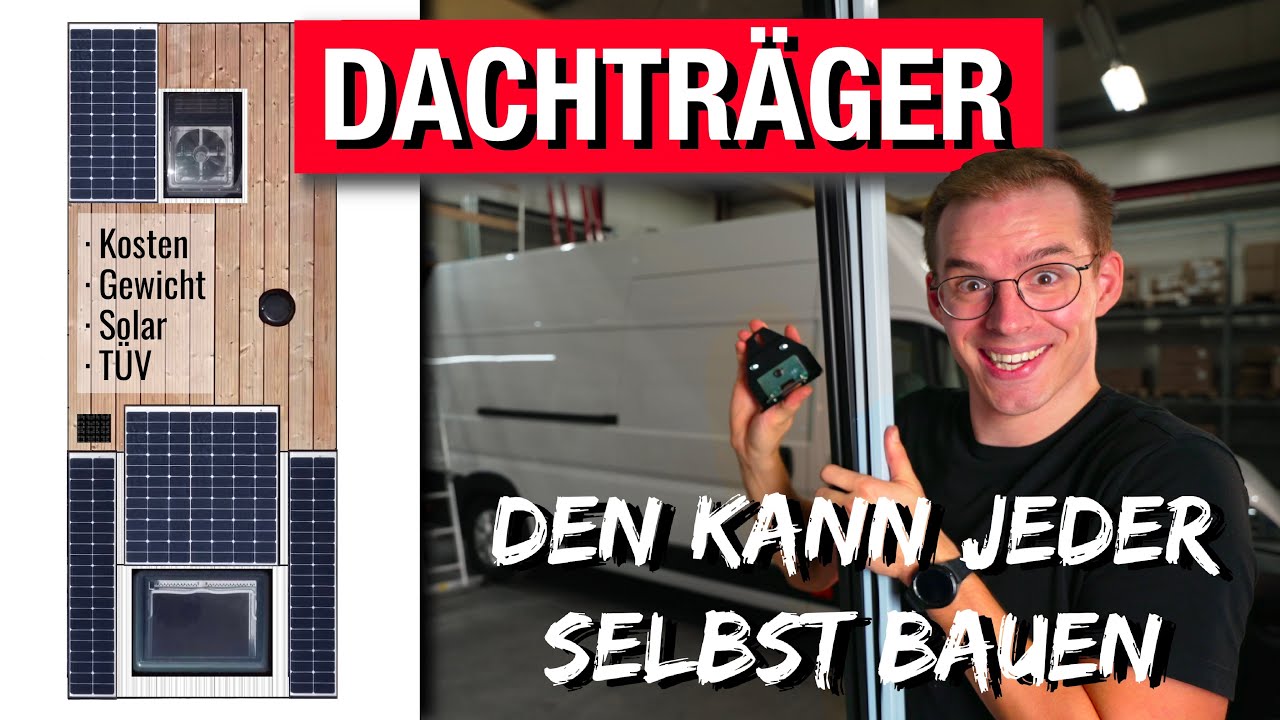 Der UNIVERSELLE Dachträger | EINER für ALLES | DIY-Dachträger | Aluprofile, Pilzkopfhalter & Solar
