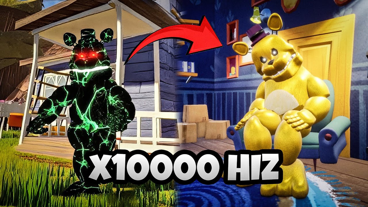 DÜNYANIN EN HIZLI FREDBEARI OYUNA EKLENDİ! - Hello Neighbor Mods