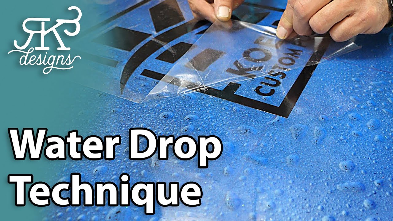 How To Create An Amazing Epoxy Water Drop Finish | RK3 Designs