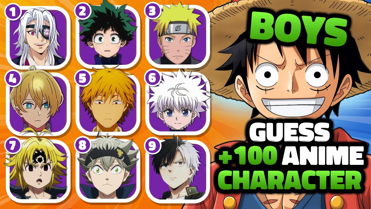 Guess +100 Anime Characters in 3 Seconds 🎙️ [ Boys Version ]