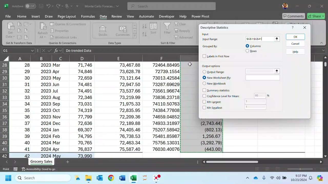 Monte Carlo Forecasting Using Excel