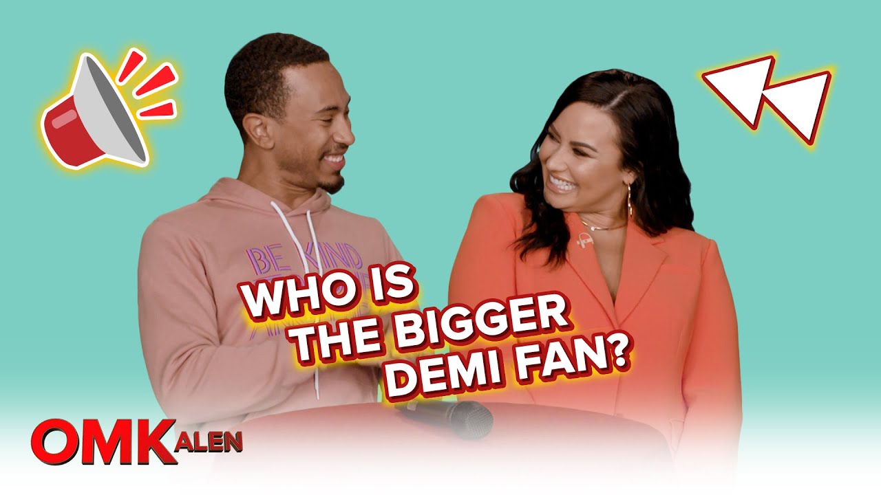 ‘OMKalen’: Kalen & Demi Lovato Play 'Who Is the Bigger Demi Fan?'