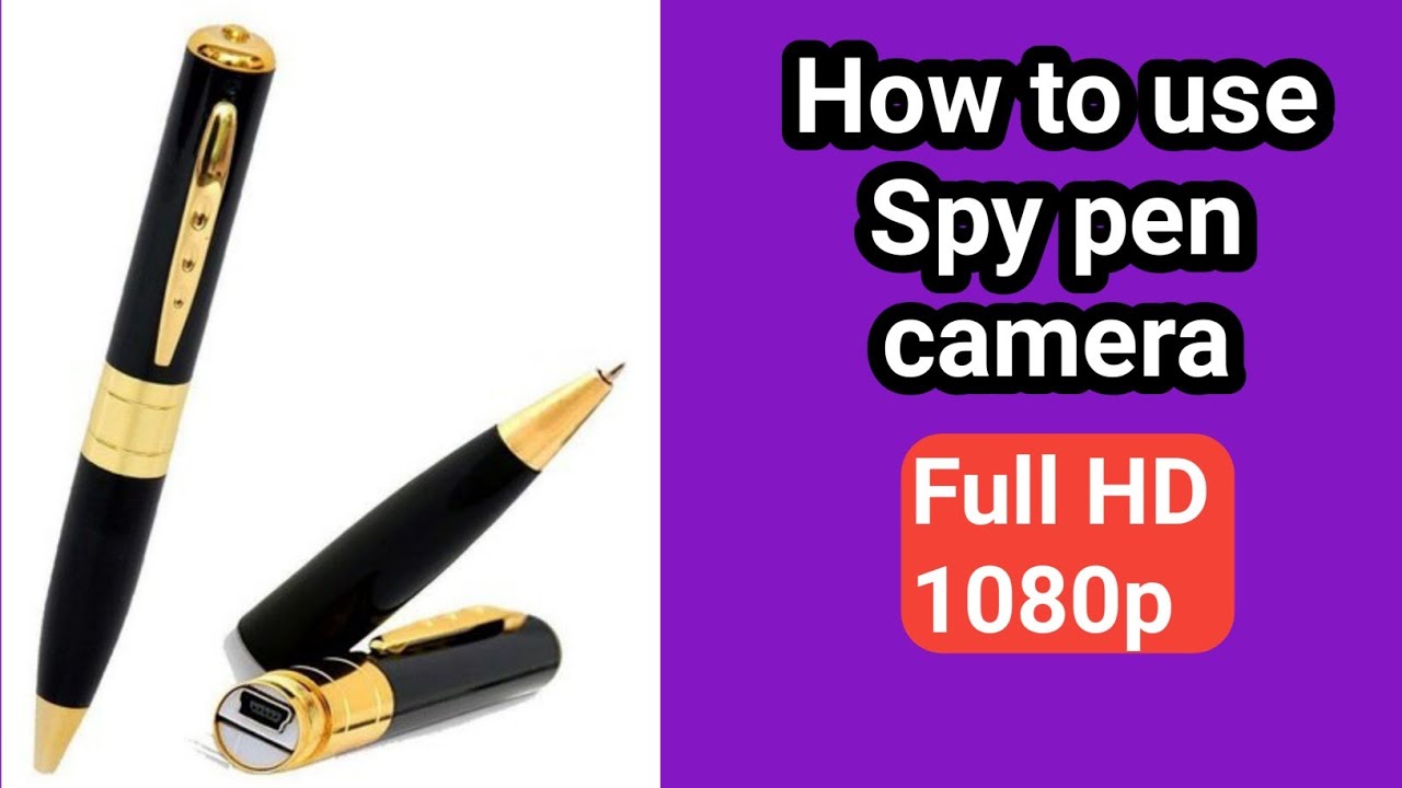How to use spy pen camera (Full HD 1080p)