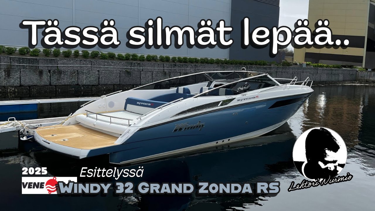 Windy 32 Grand Zonda RS 2025 - Veneen esittely Boat Walkthrough Video Tour