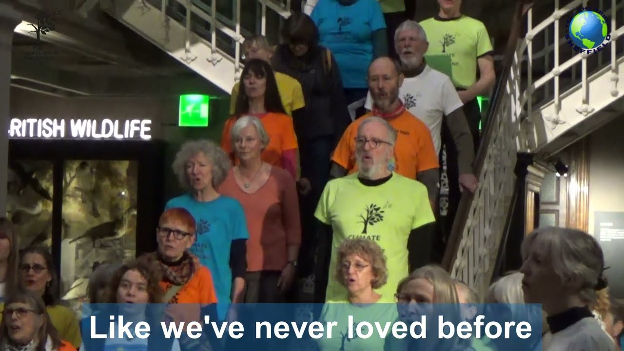 So let us stand performed by the Climate Choir at #EarthSonic @manchestermuseum
