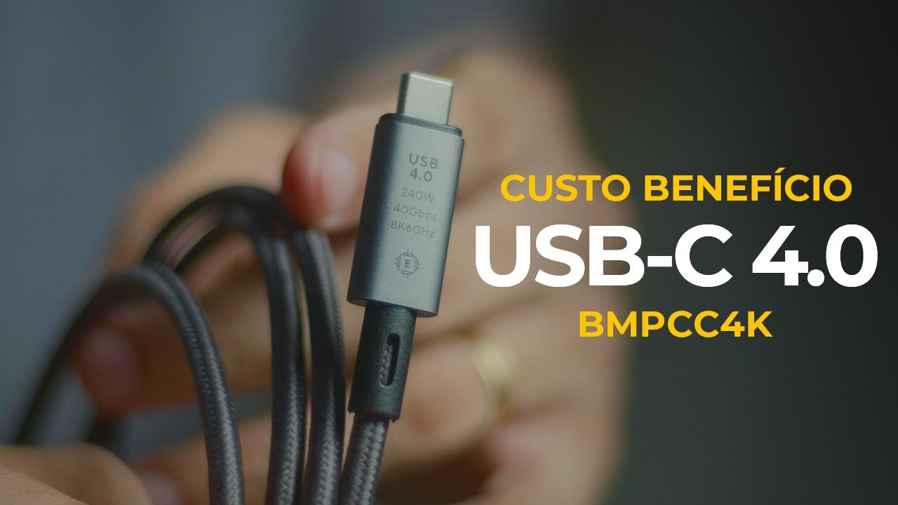 Review do Cabo USB-C 4 0 BARATO que Funciona na BMPCC4K