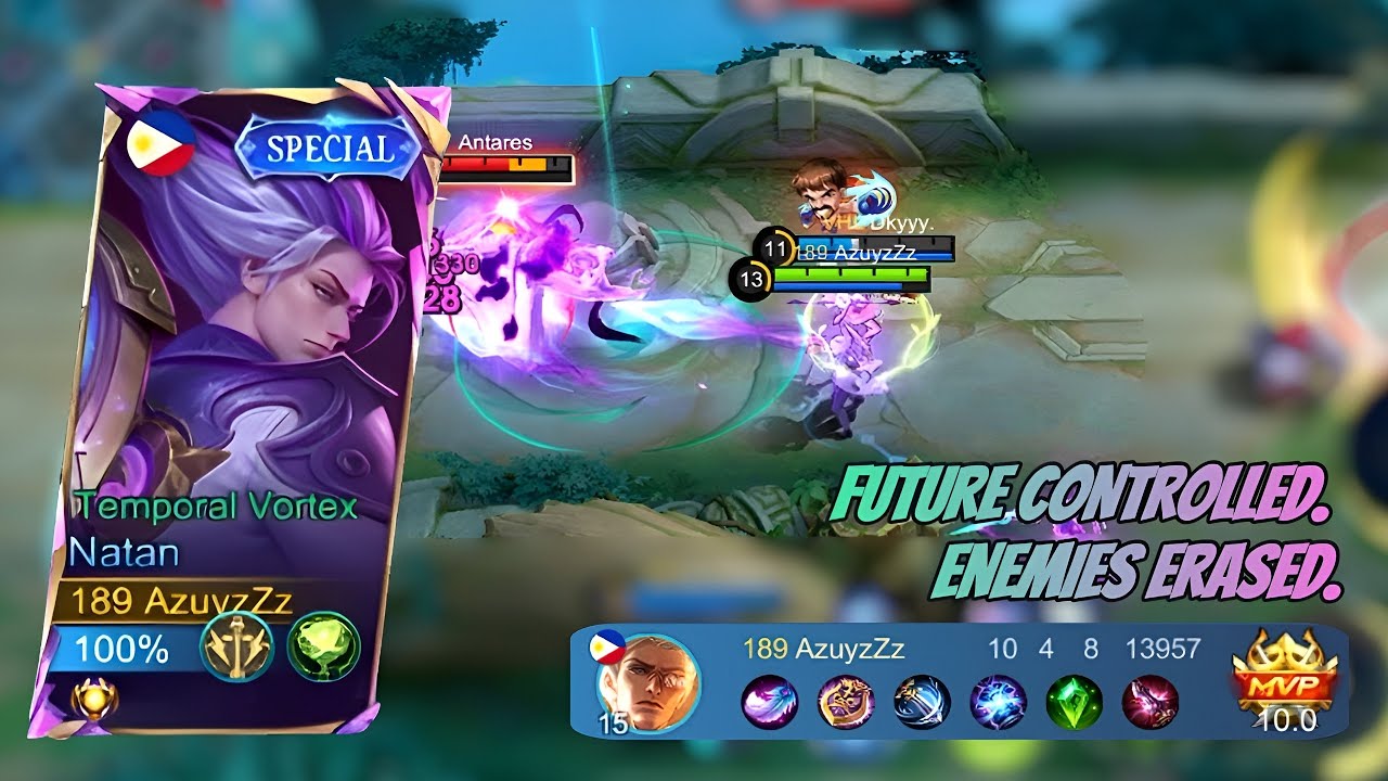💥NATAN TEMPORAL VORTEX MODE AKTIF!! 10/4/8 MVP PERFECT &ndash; ENEMIES ERASED FROM EXISTENCE⚔️